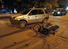 MOTOCICLISTA HERIDO TRAS CHOCAR CONTRA UNA CAMIONETA EN V.G.G.