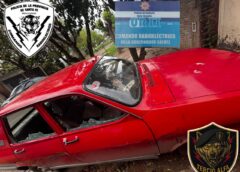 ATACÓ A LADRILLAZOS A SU EXPAREJA , LE ROMPIÓ LOS VIDRIOS DEL AUTO Y TERMINÓ DETENIDA