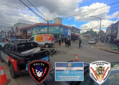 V. G. GÁLVEZ | VIOLENTO CHOQUE ENTRE UN AUTO Y UNA MOTO DEJA A UN JOVEN GRAVEMENTE HERIDO E INTERNADO DE URGENCIA